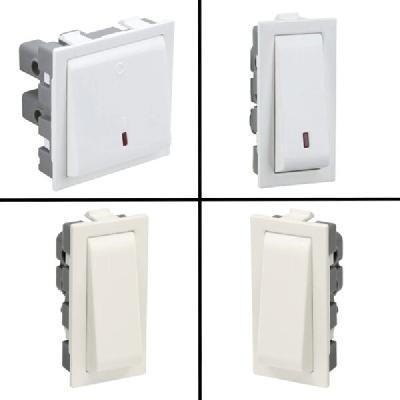 White Modular Switch