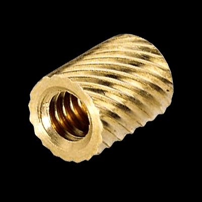 Brass Helical Knurled Inserts