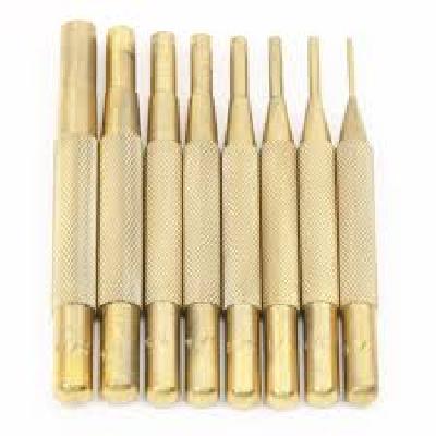 Brass Solid Pin Punch Set