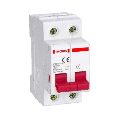 DOUBLE POLE MCB 6A TO 32A