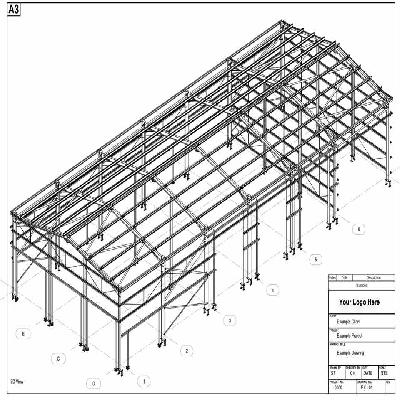 Steel Detailing Fabrication Drawing