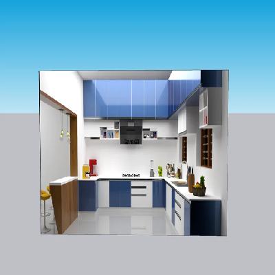 Modular Kitchen 3D Front Services