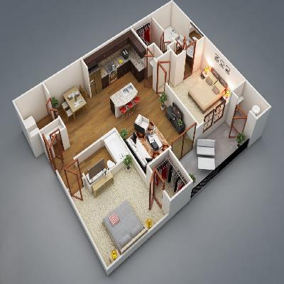 3 BHK Flat Construction