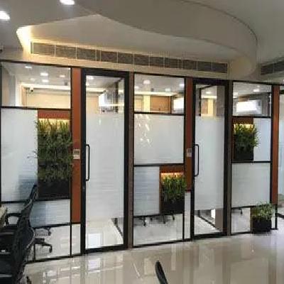 Glass Aluminum Office Partition Service