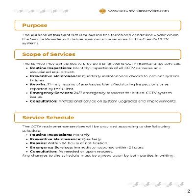 Annual Maintenance Contract Services for CCTV Network