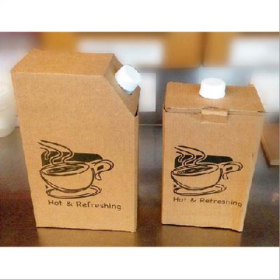 Brown Corrugated Tea Flask Box 1000ml