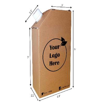 Brown Corrugated Tea Flask Box 250 ml