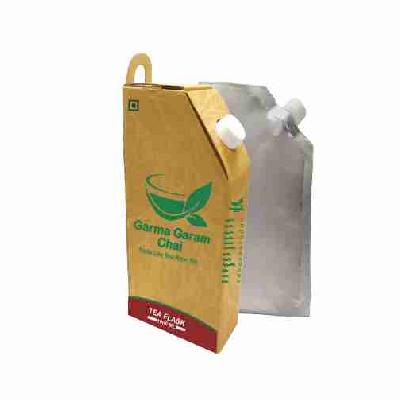 Brown Corrugated Tea Flask Printed Box 1000mL