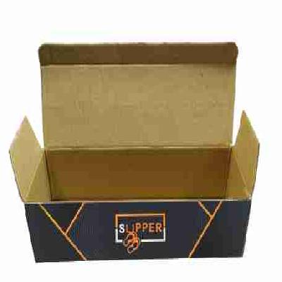 Slipper Brown Multi Color Box Side Open Pack of 100 Pcs.