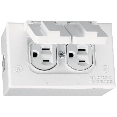 White Rectangular Duplex Boxes