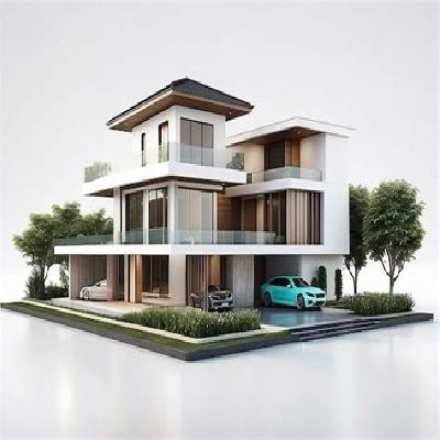 Construction Of Villa In Texas Style Project