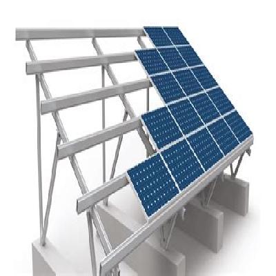 Solar Plant Module Mounting Work