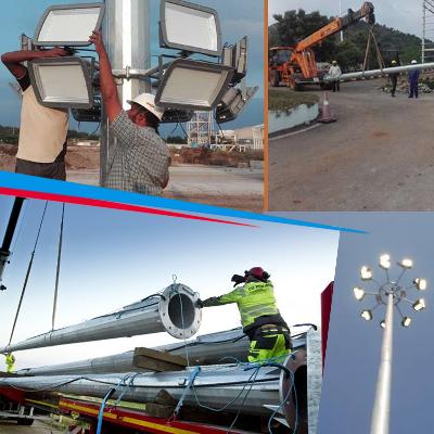 High Mast Lighting Pole Installation Service