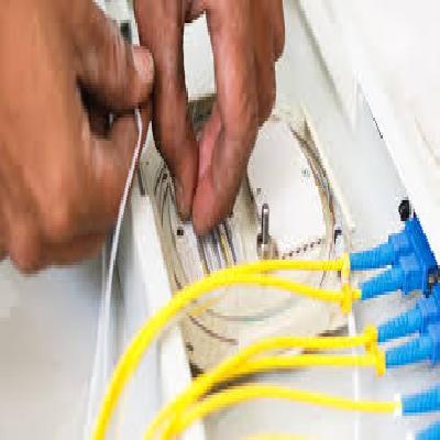Optical Fiber Network Cable Installation