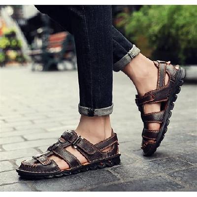 Mens Casual Leather Sandal
