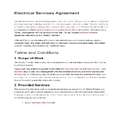 Electrical Contract Services