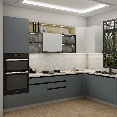 L Shape Modular Kitchen
