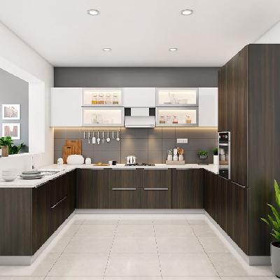 U Shape Modular Kitchen