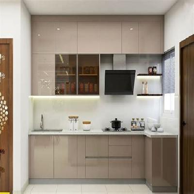 L Shaped Modular Kitchen
