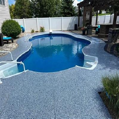 Pool Epoxy Flooring Work