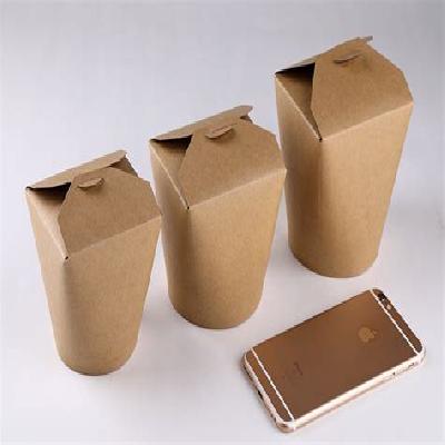 Plain Paper Noodle Packaging Box