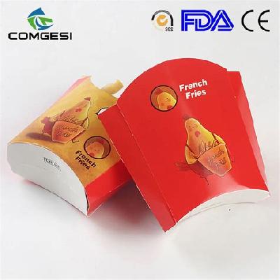 Printed Paper French Fries Packaging Box