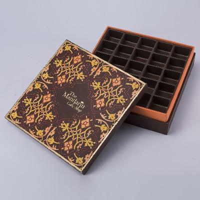 2 Partition Chocolate Cardboard Box