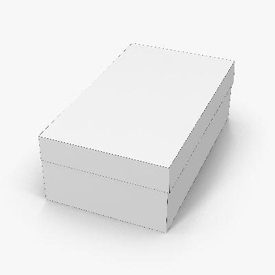 Plain Rectangular Cardboard Shoe Box