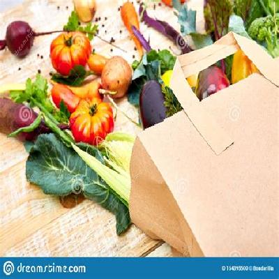 Vegetables Grocery Paper Bag