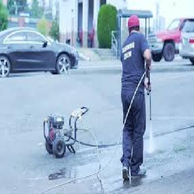 High Pressure Cleaning of Outside Area