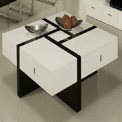 Black And White Modern Coffee Table