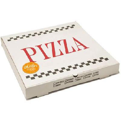 8 Inch White Duplex Corrugated 3ply Pizza Packaging Box