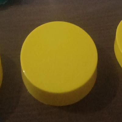 Yellow Plastic Jar Caps
