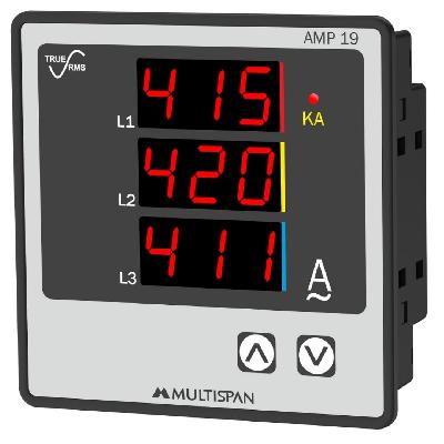 Three Phase Ampere Meter