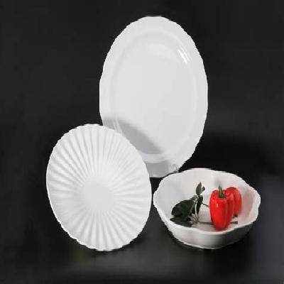 Yellow Salpatta Paper Plates Raw Material