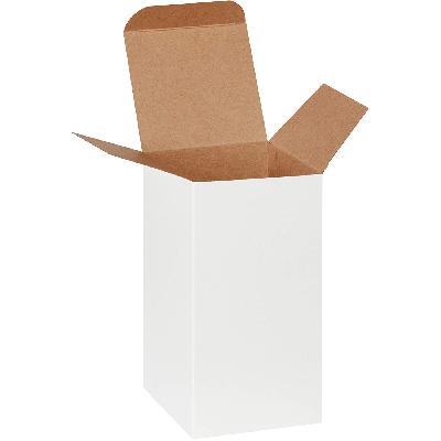 White Reverse Tuck Folding Cartons