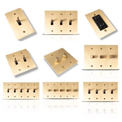 Satin Gold Switches Cover