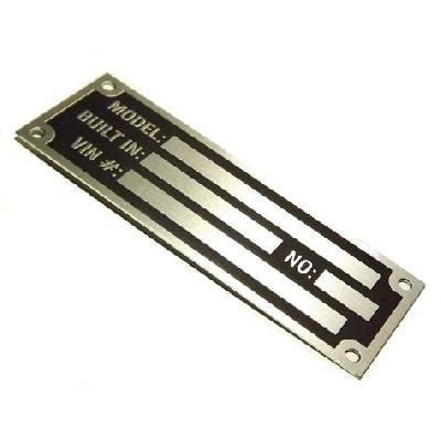 Anodised Name Plate