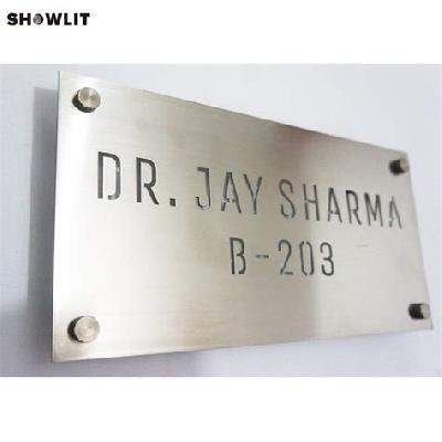 Laser Cut SS Name Plate