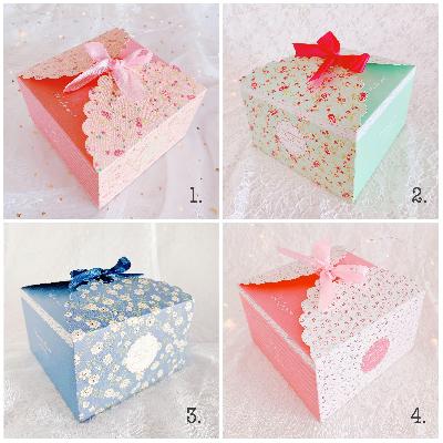 Colored Cake Box