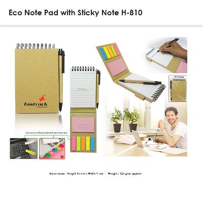 Note Pad With Sticky Pad With Ball Pen H-816