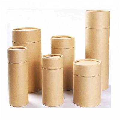 Round Brown Paper Tube Box