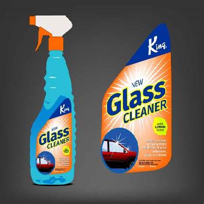 Glass Cleaner Label