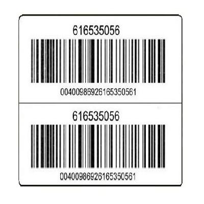 Printed Barcode Label
