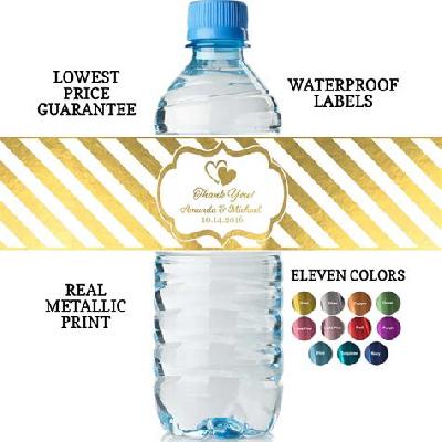 Printed Water Bottle Label