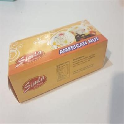 American Nuts Ice Cream Brick 750ML Packaging Box