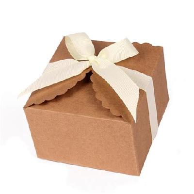 Kraft Paper Cookies Packaging Box Customized