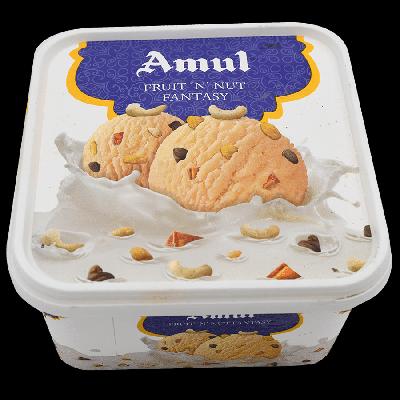 MIX Dry Fruit Ice Cream Brick Packaging Box 1Ltr.