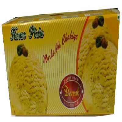 Mix Fruit Ice Cream Brick 750Ml Packaging Box