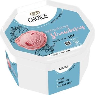 Strawberry Ice Cream Brick 750ML Packaging Box
